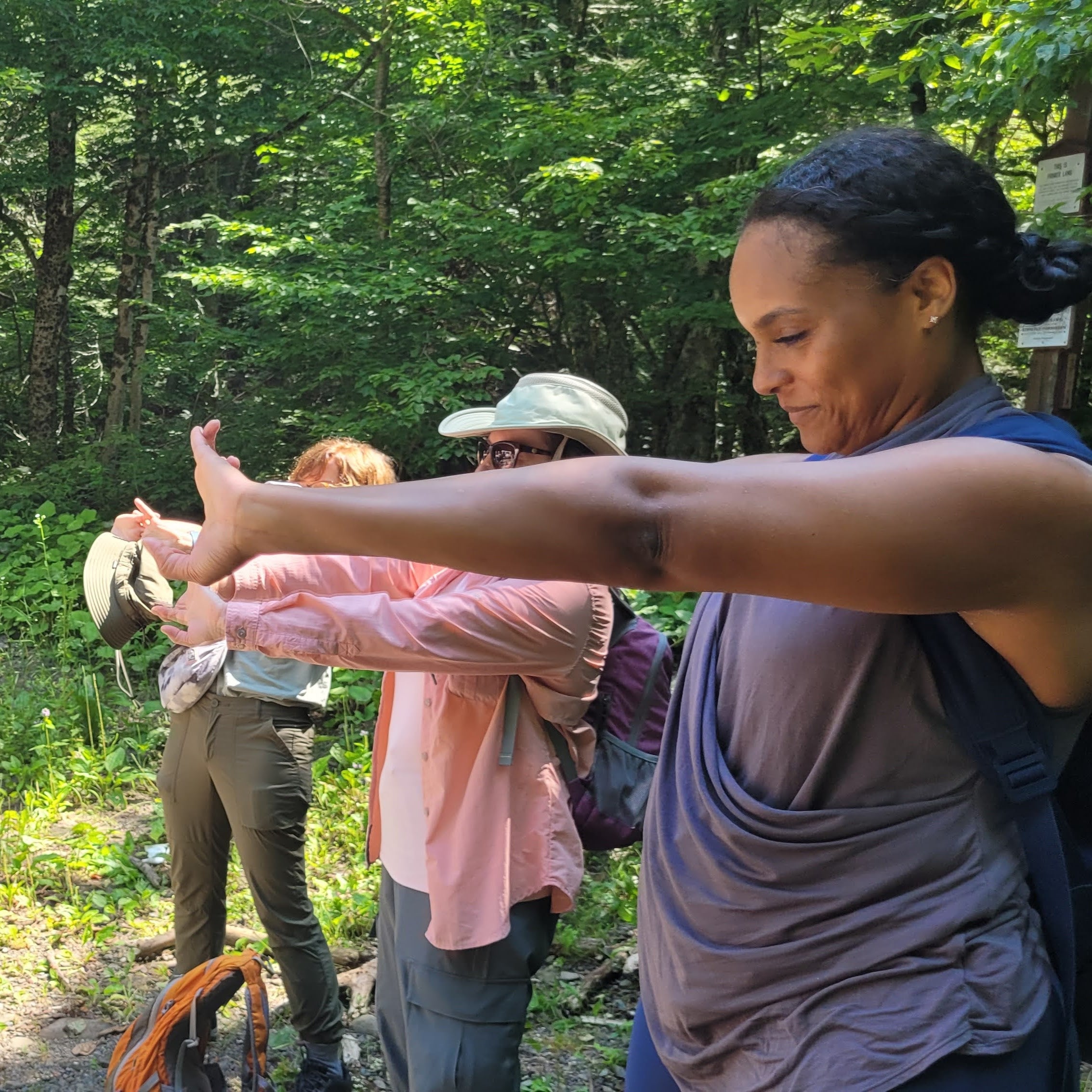 preparing to enter the wilderness