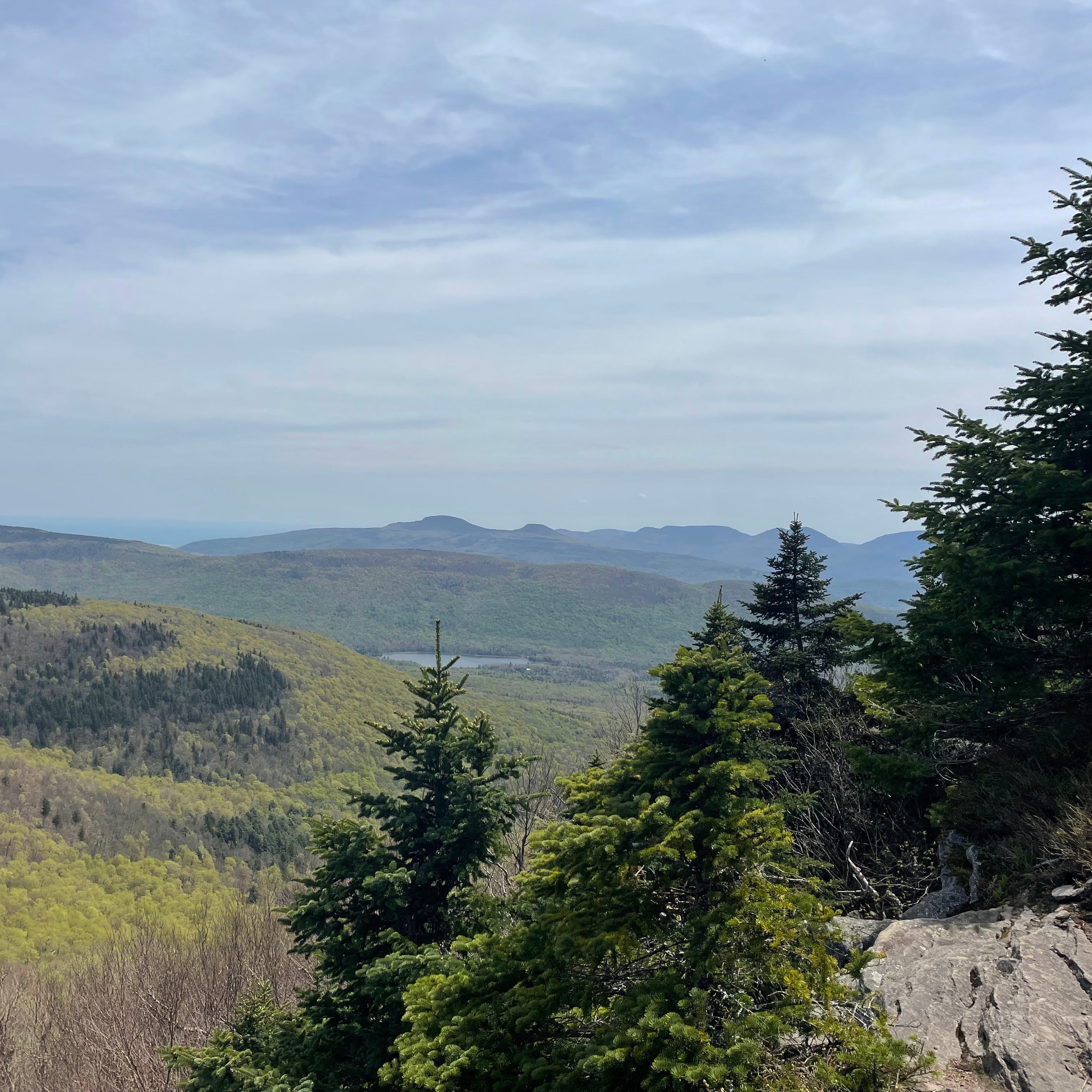 looking south to the devil's path from blackhead mountain